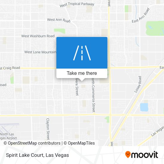 Spirit Lake Court map