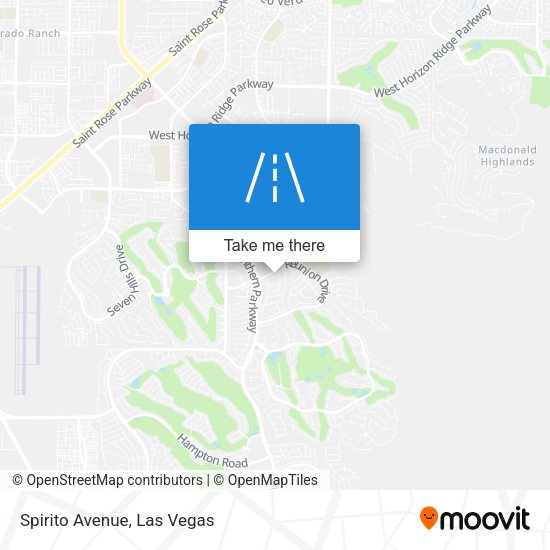 Mapa de Spirito Avenue