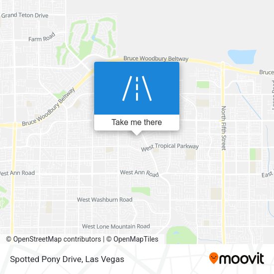 Spotted Pony Drive map