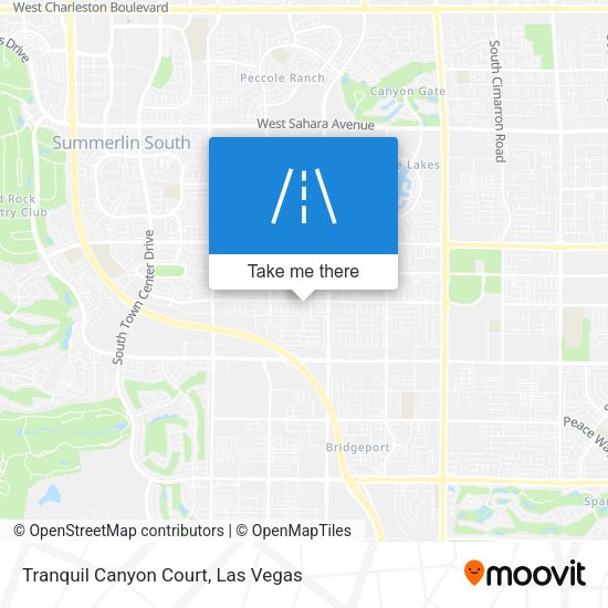 Mapa de Tranquil Canyon Court