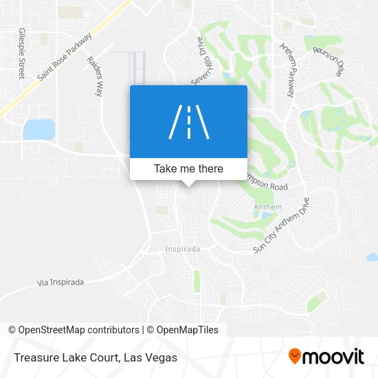 Mapa de Treasure Lake Court