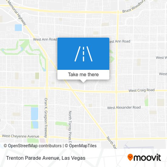 Trenton Parade Avenue map