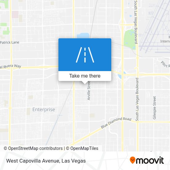 West Capovilla Avenue map
