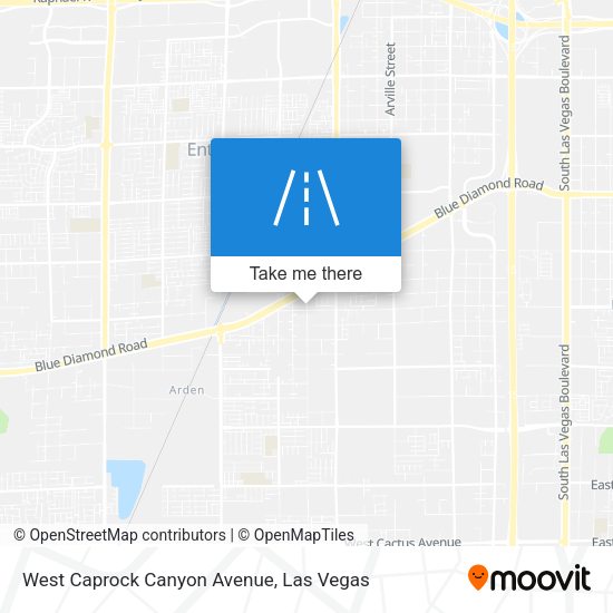 West Caprock Canyon Avenue map