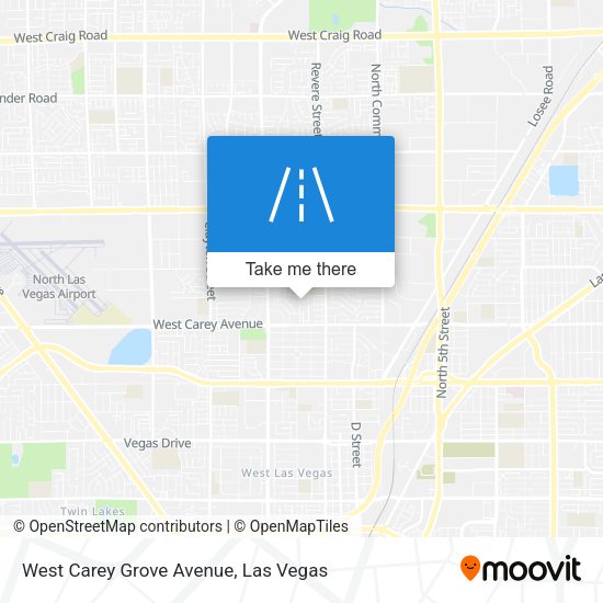 West Carey Grove Avenue map