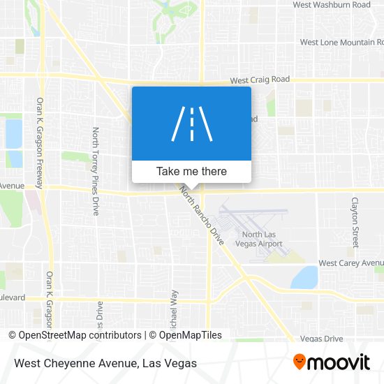 West Cheyenne Avenue map