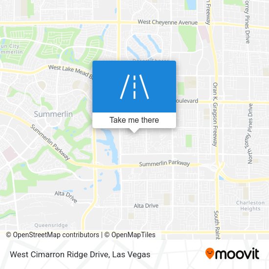 West Cimarron Ridge Drive map