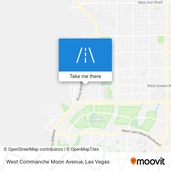 Mapa de West Commanche Moon Avenue