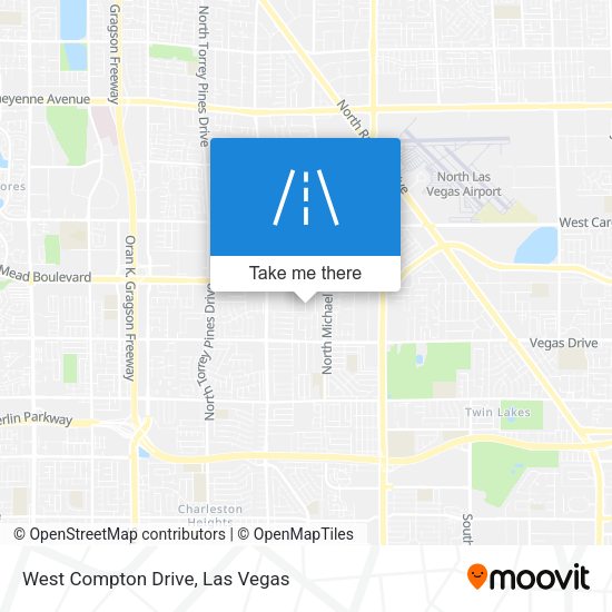 West Compton Drive map