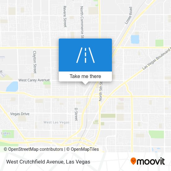 West Crutchfield Avenue map