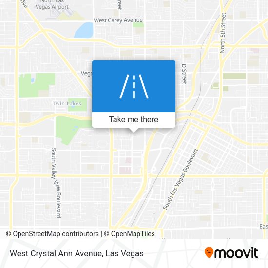 West Crystal Ann Avenue map