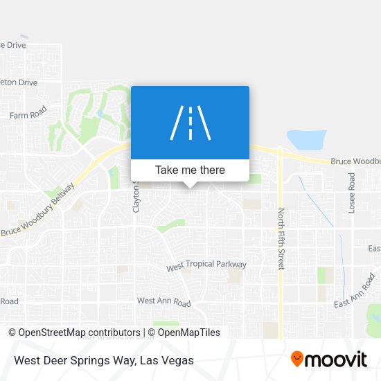 West Deer Springs Way map