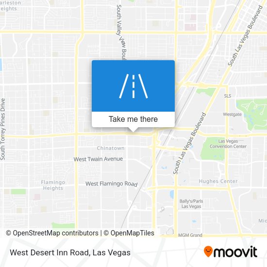 West Desert Inn Road map