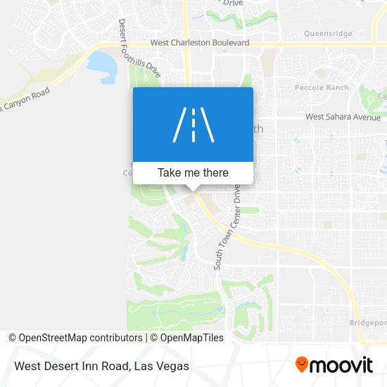 West Desert Inn Road map