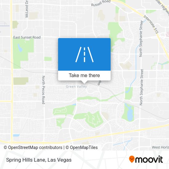 Mapa de Spring Hills Lane