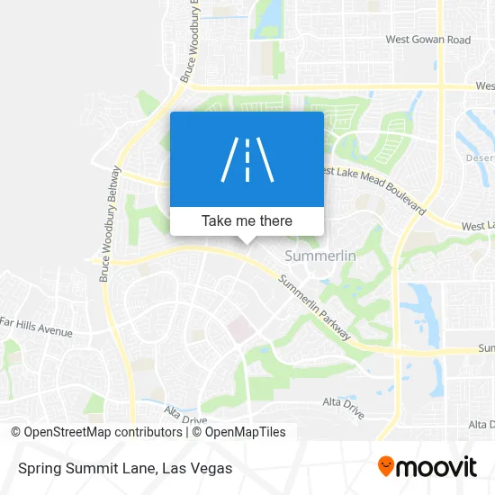 Spring Summit Lane map