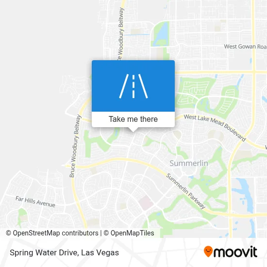 Spring Water Drive map