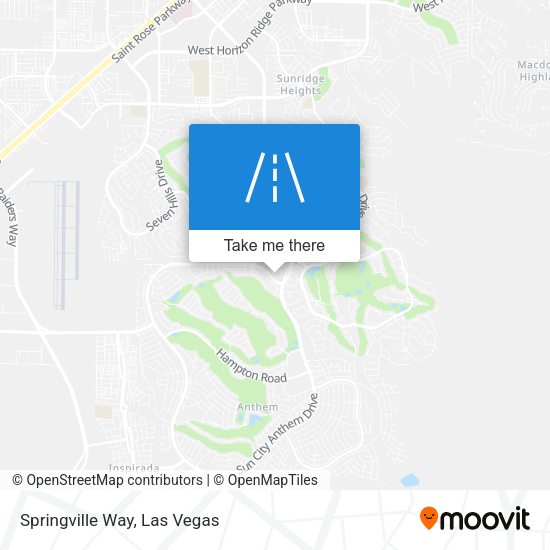 Springville Way map