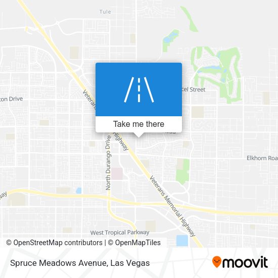 Mapa de Spruce Meadows Avenue