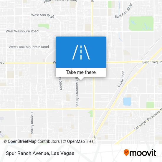 Spur Ranch Avenue map