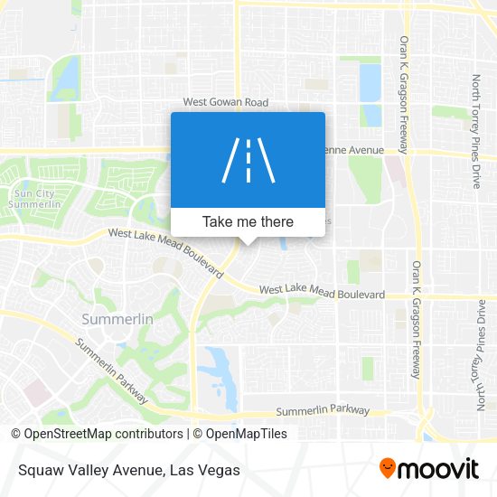 Mapa de Squaw Valley Avenue