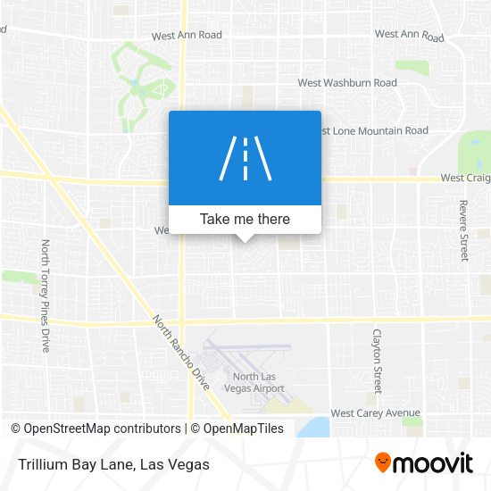 Trillium Bay Lane map