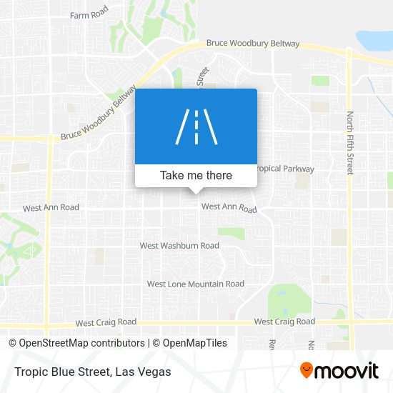 Tropic Blue Street map