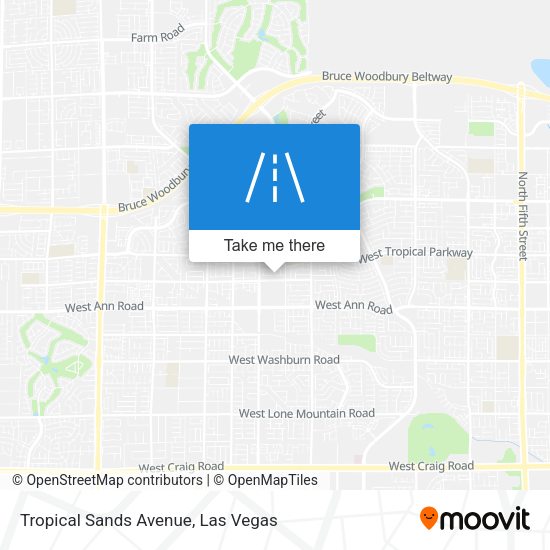 Tropical Sands Avenue map