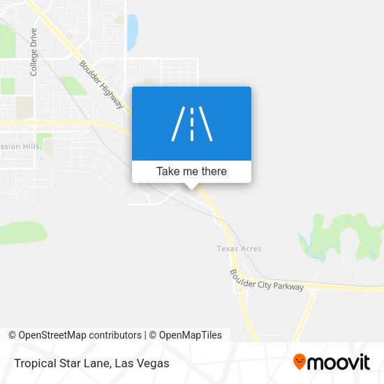 Tropical Star Lane map