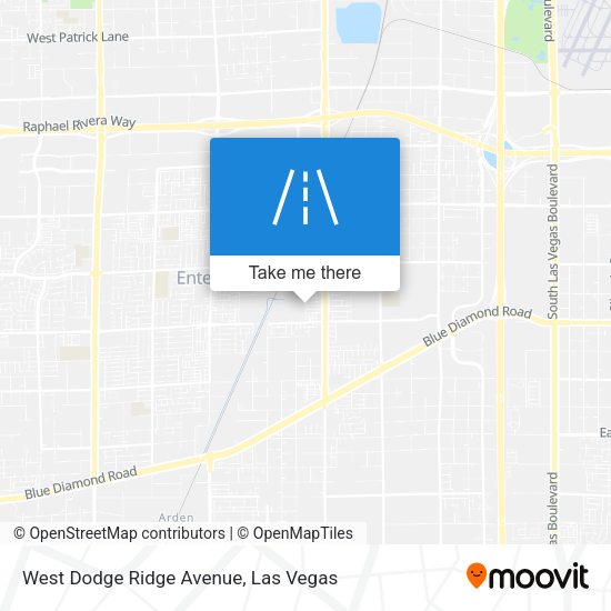 West Dodge Ridge Avenue map