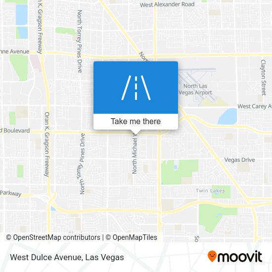 Mapa de West Dulce Avenue
