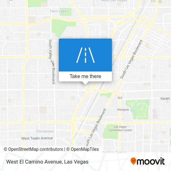 West El Camino Avenue map