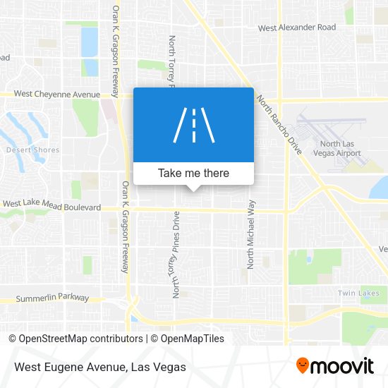 West Eugene Avenue map