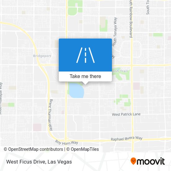 West Ficus Drive map