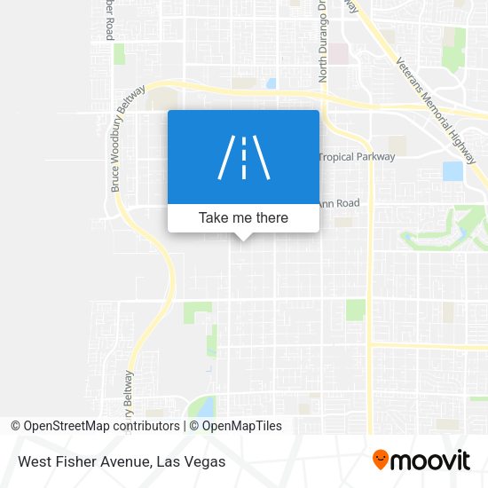 Mapa de West Fisher Avenue