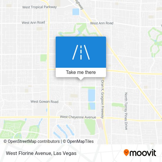 West Florine Avenue map