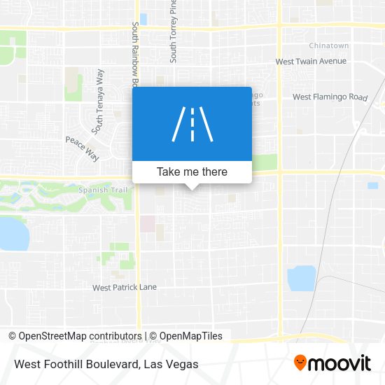 West Foothill Boulevard map