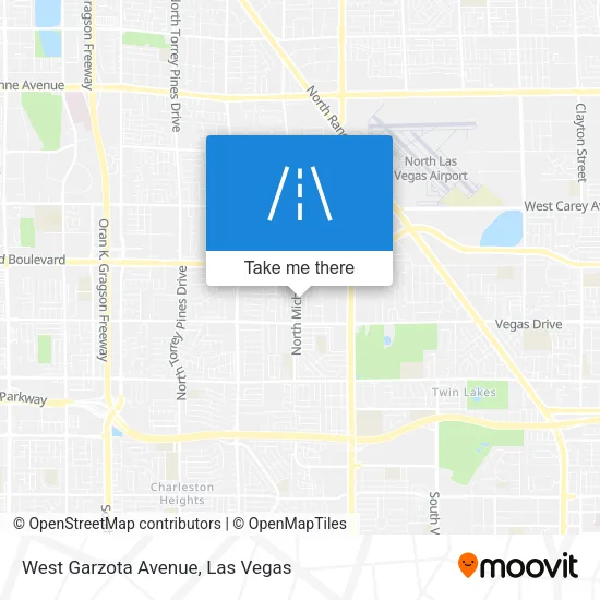 West Garzota Avenue map
