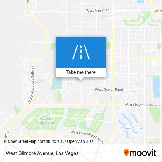 West Gilmore Avenue map
