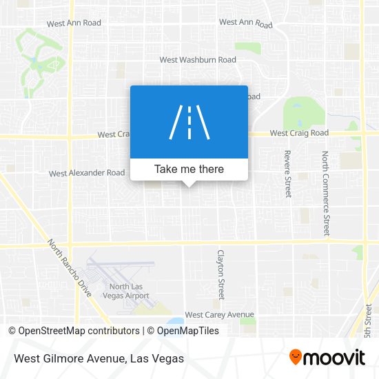 West Gilmore Avenue map