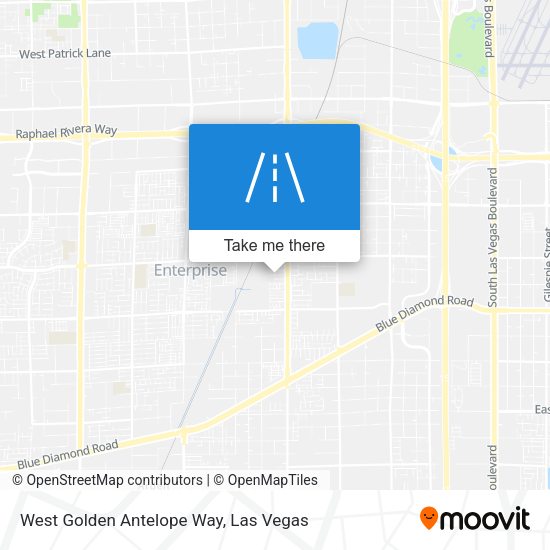 Mapa de West Golden Antelope Way