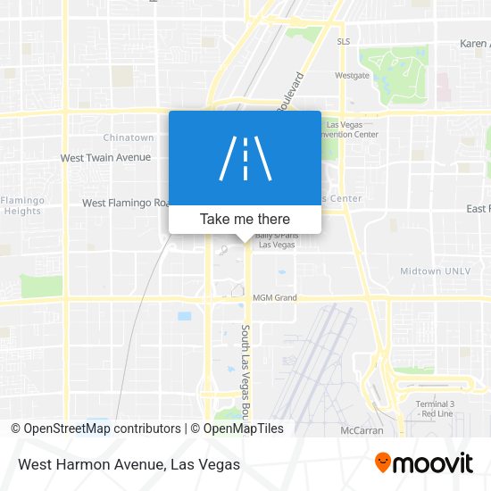 Mapa de West Harmon Avenue
