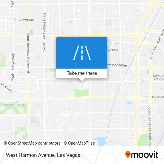 West Harmon Avenue map