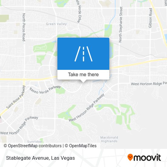 Mapa de Stablegate Avenue