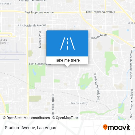 Stadium Avenue map