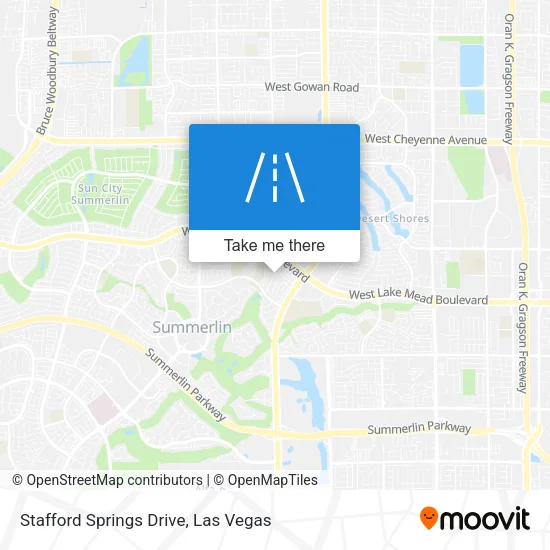 Stafford Springs Drive map
