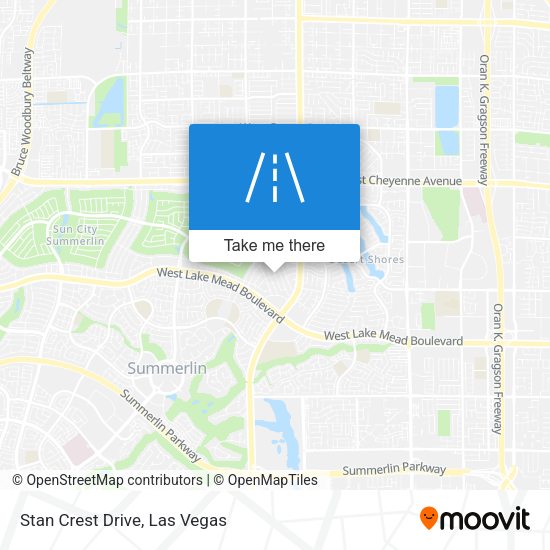 Mapa de Stan Crest Drive