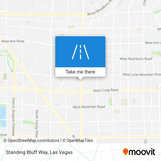 Standing Bluff Way map