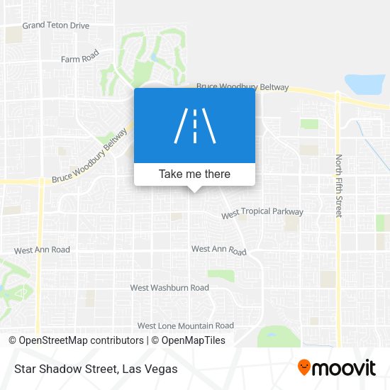 Mapa de Star Shadow Street