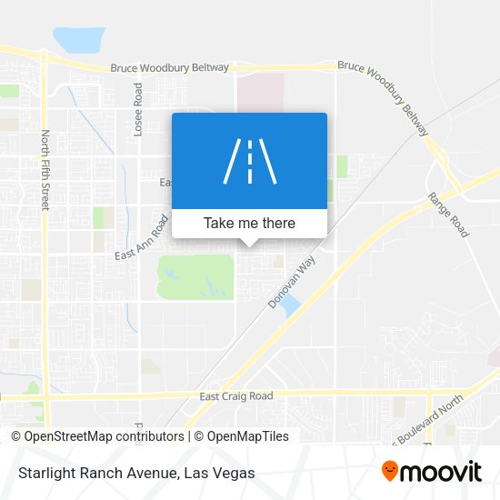 Starlight Ranch Avenue map